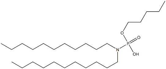 N,N-Diundecylamidophosphoric acid hydrogen pentyl ester Struktur