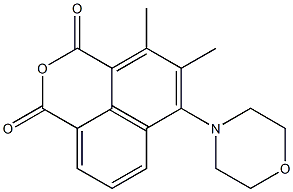 4,5-Dimethyl-6-morpholino-1H,3H-naphtho[1,8-cd]pyran-1,3-dione Struktur