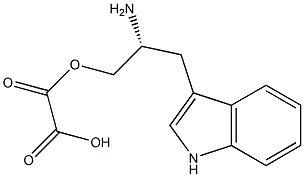 Oxalic acid hydrogen 1-[[R,(+)]-2-amino-3-(1H-indole-3-yl)propyl] ester Struktur