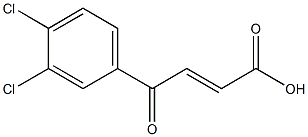 (E)-3-(3,4-Dichlorobenzoyl)acrylic acid Struktur