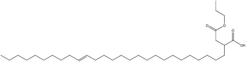 2-(17-Heptacosenyl)succinic acid 1-hydrogen 4-propyl ester Struktur