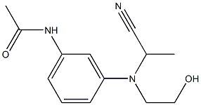 3'-[(2-Hydroxyethyl)(1-cyanoethyl)amino]acetanilide Struktur