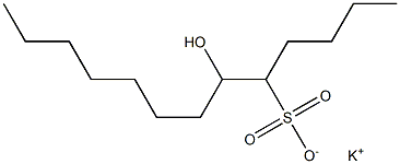 6-Hydroxytridecane-5-sulfonic acid potassium salt Struktur