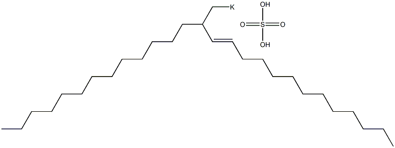 Sulfuric acid 2-tridecyl-3-pentadecenyl=potassium ester salt Struktur