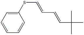 (3E)-1-(Phenylthio)-5,5-dimethyl-1,3-hexadiene Struktur