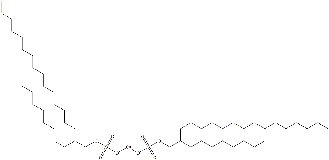 Bis(2-octylheptadecyloxysulfonyloxy)calcium Struktur