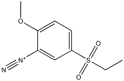 5-(Ethylsulfonyl)-2-methoxybenzenediazonium Struktur