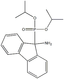 [9-Amino-9H-fluoren-9-yl]phosphonic acid diisopropyl ester Struktur