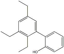 2-(2,3,5-Triethylphenyl)phenol Struktur