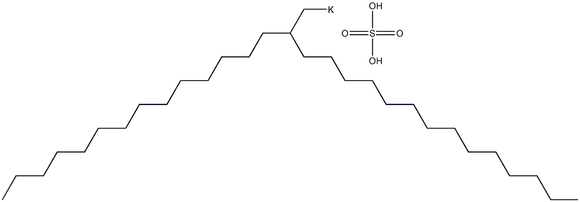 Sulfuric acid 2-tetradecylhexadecyl=potassium salt Struktur