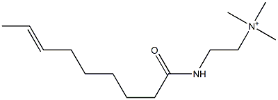 N,N,N-Trimethyl-2-(7-nonenoylamino)ethanaminium Struktur