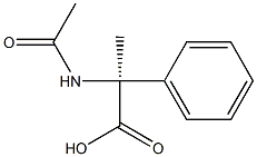 (2S)-2-(Acetylamino)-2-phenylpropionic acid Struktur