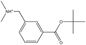 3-tert-Butyloxycarbonyl-N,N-dimethylbenzenemethanaminium Struktur