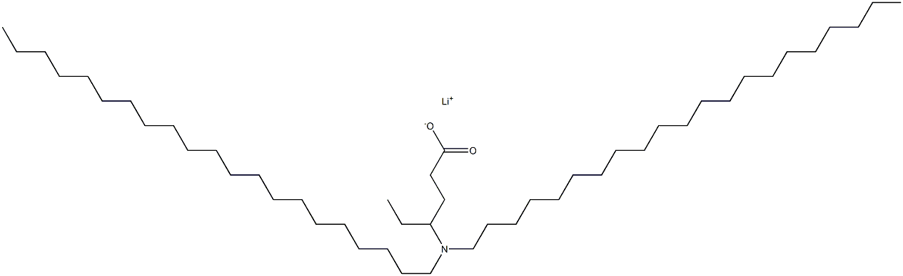 4-(Dihenicosylamino)hexanoic acid lithium salt Struktur