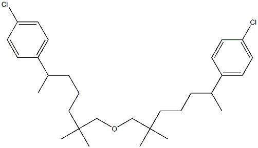 5-(4-Chlorophenyl)-1,1-dimethylhexyl(methyl) ether Struktur