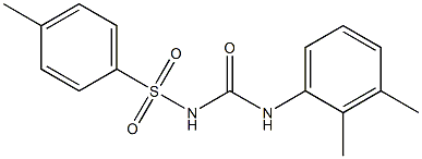 1-(2,3-Dimethylphenyl)-3-(4-methylphenylsulfonyl)urea Struktur