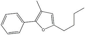 3-Methyl-2-phenyl-5-butylfuran Struktur