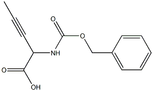 2-Benzyloxycarbonylamino-3-pentynoic acid Struktur