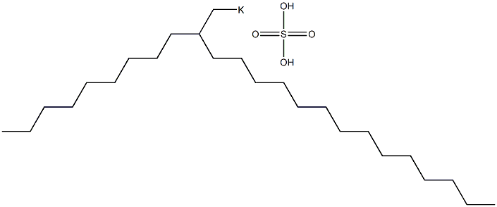 Sulfuric acid 2-nonylhexadecyl=potassium salt Struktur