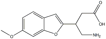 4-Amino-3-[(6-methoxybenzofuran)-2-yl]butyric acid Struktur