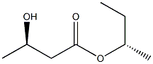 (S)-3-Hydroxybutyric acid (R)-1-methylpropyl ester Struktur