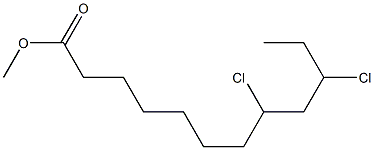 8,10-Dichlorolauric acid methyl ester Struktur