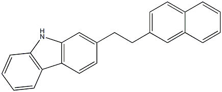 2-[2-(2-Naphthalenyl)ethyl]-9H-carbazole Struktur