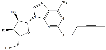 2-(3-Pentynyloxy)adenosine Struktur