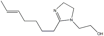 1-(2-Hydroxyethyl)-2-(5-heptenyl)-2-imidazoline Struktur