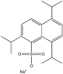 2,5,8-Triisopropyl-1-naphthalenesulfonic acid sodium salt Struktur