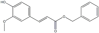 (E)-3-(4-Hydroxy-3-methoxyphenyl)propenoic acid benzyl ester Struktur