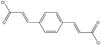 3,3'-(p-Phenylene)bis(acrylic acid chloride) Struktur