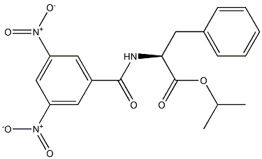 N-(3,5-Dinitrobenzoyl)phenylalanine isopropyl ester Struktur