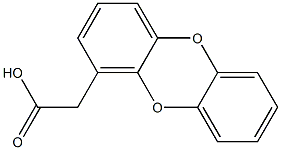 Dibenzo[b,e][1,4]dioxin-4-acetic acid Struktur