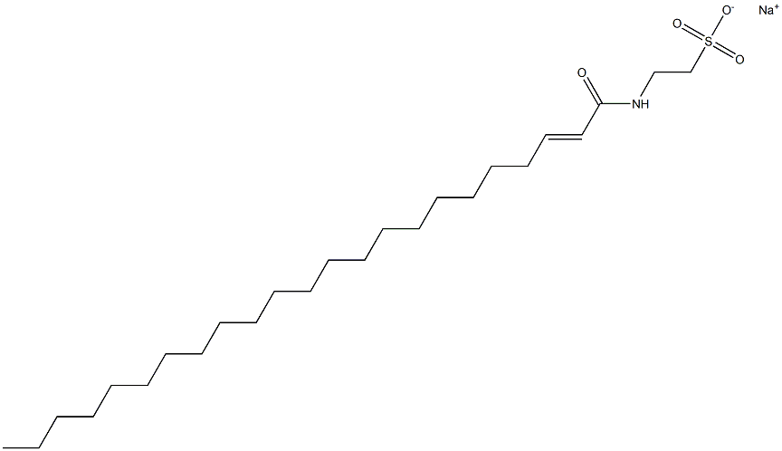 N-(1-Oxo-2-tricosen-1-yl)taurine sodium salt Struktur