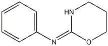 N-(Tetrahydro-2H-1,3-oxazine-2-ylidene)aniline Struktur