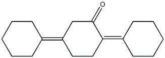 2,5-Bis(cyclohexylidene)cyclohexanone Struktur