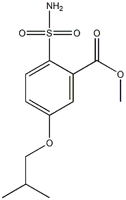 5-Isobutoxy-2-sulfamoylbenzoic acid methyl ester Struktur