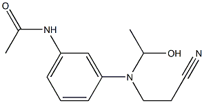 3'-[(1-Hydroxyethyl)(2-cyanoethyl)amino]acetanilide Struktur