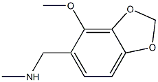 Methyl(4-methoxy-1,3-benzodioxol-5-ylmethyl)amine Struktur