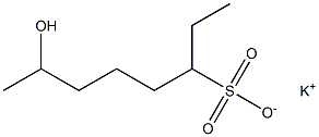 7-Hydroxyoctane-3-sulfonic acid potassium salt Struktur