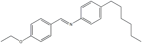 N-(4-Ethoxybenzylidene)-4-hexylaniline Struktur