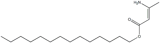 3-Aminocrotonic acid tetradecyl ester Struktur