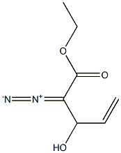 2-Diazo-3-hydroxy-4-pentenoic acid ethyl ester Struktur