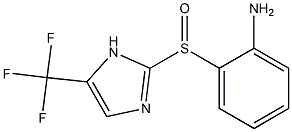 5-(Trifluoromethyl)-2-[[2-[amino]phenyl]sulfinyl]-1H-imidazole Struktur