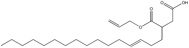 3-(3-Hexadecenyl)succinic acid 1-hydrogen 4-allyl ester Struktur