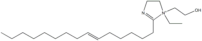 1-Ethyl-1-(2-hydroxyethyl)-2-(6-pentadecenyl)-2-imidazoline-1-ium Struktur