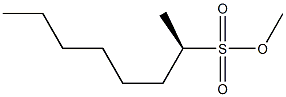 [R,(+)]-2-Octanesulfonic acid methyl ester Struktur