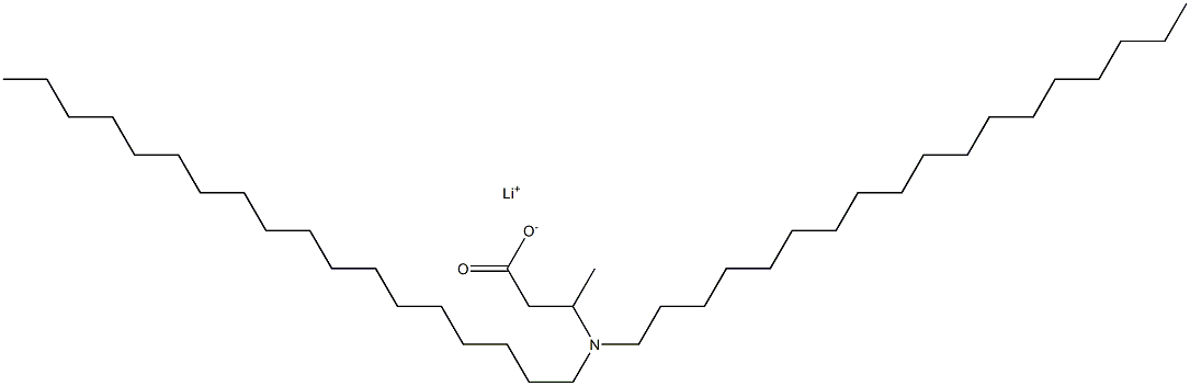 3-(Dioctadecylamino)butyric acid lithium salt Struktur