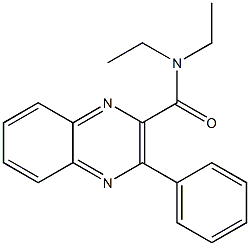 N,N-Diethyl-3-phenylquinoxaline-2-carboxamide Struktur